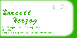 marcell herzog business card